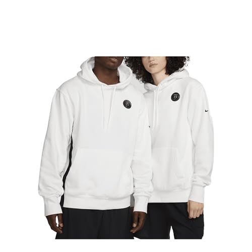 Sabrina Fleece Basketball Hoodie (FV3205-121, Summit White/Black/Black) Size Large