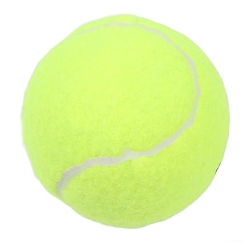 Pelota de tenis de entrenamiento para perros con un núcleo interior de goma y una capa exterior de fibra para mayor durabilidad de 6,4 cm