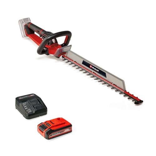 Einhell Professional Akku-Heckenschere GP-CH 18/61 Li BL Power X-Change (18 V, Brushless, Schnittlänge 61 cm, Anti-Blockier-System, inkl. Köcher + 4,0 Ah Plus Akku)