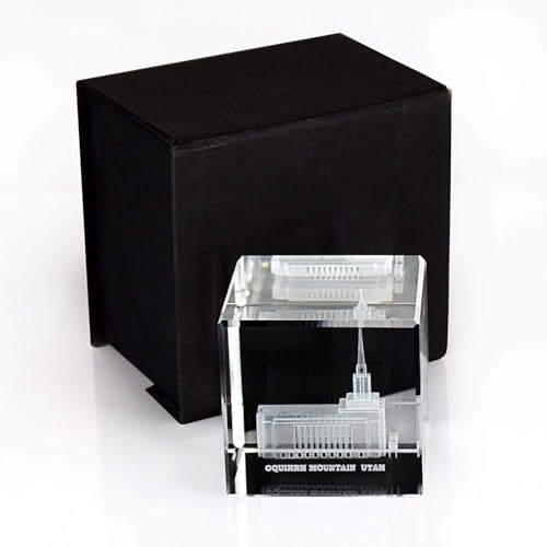 Ringmasters Crystal Cube Desk Decor LDS Temple Paper Weights for ...