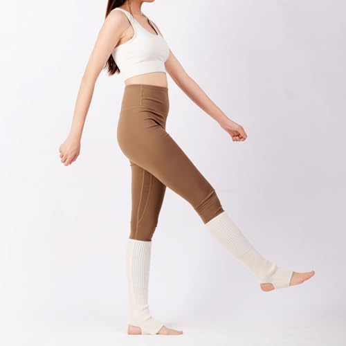 AWOCAN Ballet Leg warmers for girls Knitted Stirrup Leg Warmers for women Winter Extra Soft long leg warmers for Yoga Dance