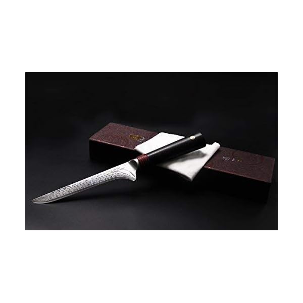 TUO 6 inch Boning Fillet Knife Japanese AUS10 High Carbon Damascus