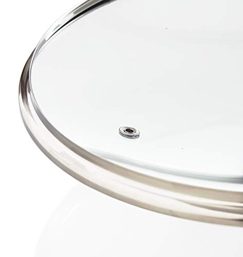 Kerafactum Topfdeckel Deckel aus Glas spülmaschinenfest hitzebeständiger Universaldeckel für Topf und Pfanne gehärtetes Qualitätsglas… – Ansicht 5