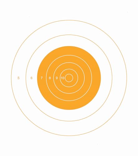 25 Yard Slow Fire Pistol Target, B-16, Bullseye Target, Archery, Gun, Rifle, Pistol, Airsoft, BB Gun, Air Rifle