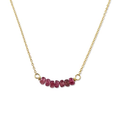 Birthstone Bar Necklace - personalized layering piece