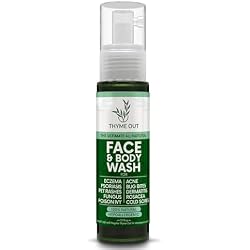 Thyme Out All Natural Face & Body Wash for Eczema, Psoriasis, Pet Rashes, Poison Ivy, Acne, Bug Bites, Dermatitis, Rosacea & Cold Sores - Soothes Itching, and Irritation (7.1 oz)