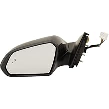 Kool Vue Driver Side Power Heated Mirror for Hyundai Sonata 2015-2017 With Signal Light & Blind Spot Monitor; Without Memory Paintable