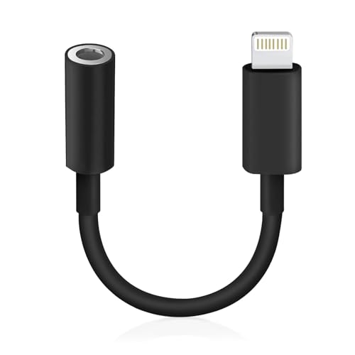 Adaptateur Lightning vers prise casque 3,5 mm câble auxiliaire voiture pour iPhone X 8 11 12 13 14