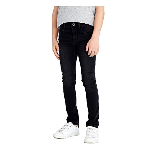 NAME IT Jungen NKMPETE DNMTONSONS 7451 Pant NOOS Hose, Black Denim, 140