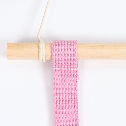 Hair Bow Holder Organiser Wall Hanging Hair Clip Holder for Girls Hair Accessories Organiser Home Decor Pink - Image 4