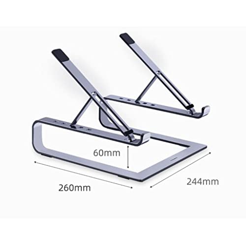 Support ordinateur portable suréleve pliable radiateur noir suspendu