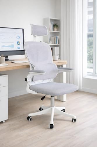 Cadeira de Escritório Presidente Ergonômica com Apoio de Cabeça A...