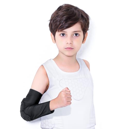 DGXINJUN Camiseta juvenil acolchoada com protetor de costela para crianças, meninos, meninas, colete
