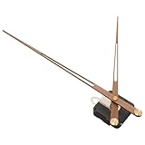 KESYOO Kit di Movimento per Orologio Al Quarzo con Meccanismo di Grandi Dimensioni, Set di Riparazione Fai da Te a Batteria, Lancette in Legno di Noce Nero per La Sostituzione Dell'orologio,