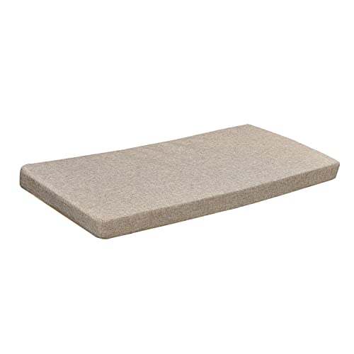 itenge Bay Window Seat Cushions 40x18 Inch Indoor Furniture No Slip Washable Custon Size Bench Cushion with Zipper, Khaki by itenge - Used condition - US$48.09