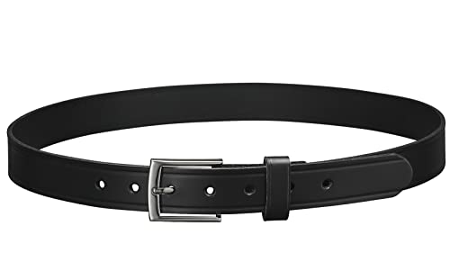 Perfect Fit Men's Leather Belt 1 1/4 Inch Off Duty Belt Black Leather and Chrome Buckle American Made2