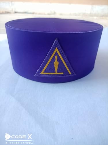 Chapeau Maçonnique Violet d'Exception | Couronne Cryptic Mason de Haute Volée - 3