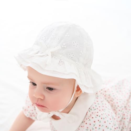 pureborn Baby Toddler Bucket Hat for Infant Boys Girls Kids Breathable Sun Hat with Chin Strap3