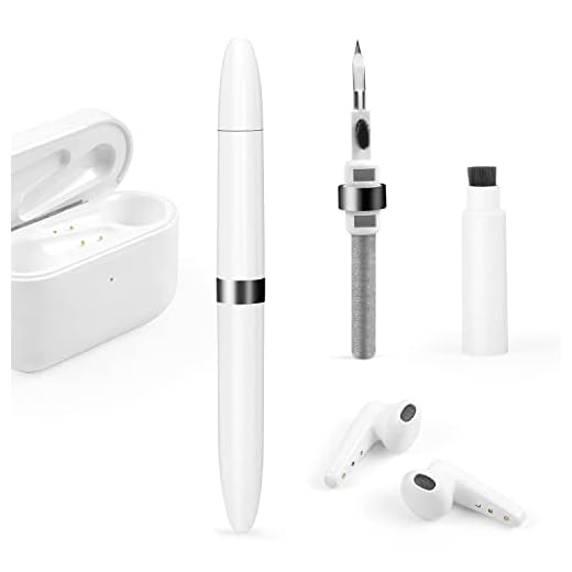 Kit Nettoyage Airpods Pro 1 2 3, Outil de Nettoyage Écouteurs, Juspota Stylo de Nettoyage Bluetooth, Nettoyeur d'écouteurs à Brosse Earbuds, Multifonction Nettoyant pour Airpods Casques