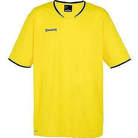 Spalding Men's Move Shooting Shirt - Lemon Yellow/Black Cover