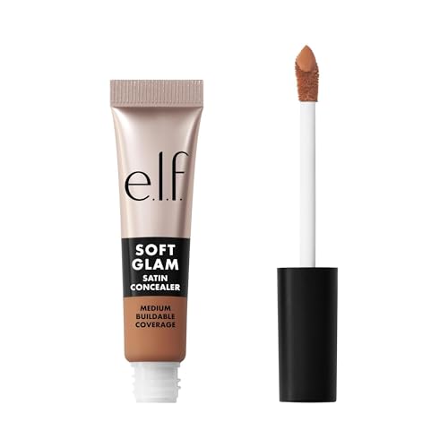 Image of e.l.f. Soft Glam Satin Concealer, Medium Coverage For Blemishes & Under-Eye, Crease-Resistant, Long Lasting, Vegan & Cruelty-Free, 44 Tan Cool