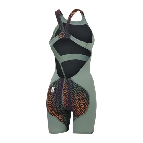 Speedo Fastskin LZR Ignite Damen- Kniehaut, grün/ orange, 52-6