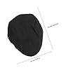 HOMOCONO Black Cotton Kitchen Working Hat for Women Chefs, Multi-Purpose and Breathable Cooking Hat with Simple Design, for Restaurant Uniforms, #1