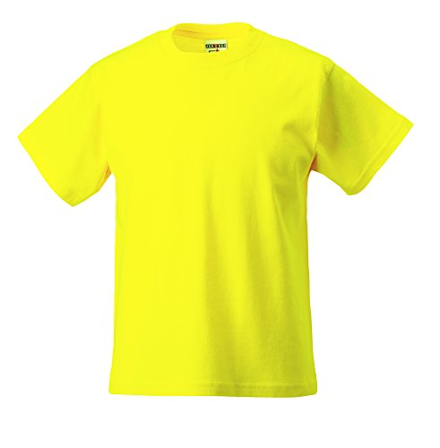 Jerzees - T-shirt - - Crew - Manches courtes Garçon - Jaune - Jaune - 12 ans Cover