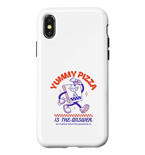 Yummy Pizza Is The Answer (�t�@�j�[�t�[�h�X�e�[�g�����g) �X�}�z�P�[�X iPhone X/XS �p