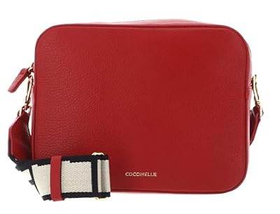 Coccinelle Pelle borsa a tracolla Tebe Crossover Bag Scarlet rosso