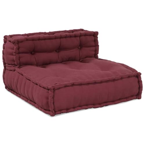 Vidaxl Pouf Modulare Marrone Rossiccio 70X70X54 In Tessuto - 3