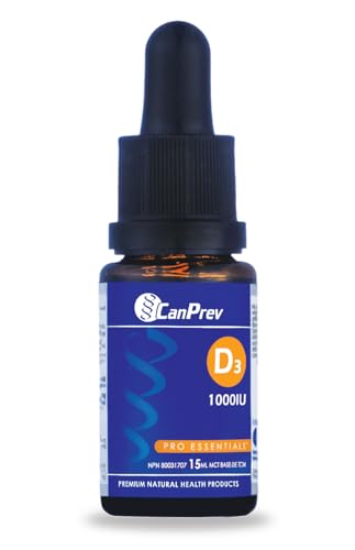 CanPrev D3 Drops 1000iu mct Oil Base, 0.5 Ounce