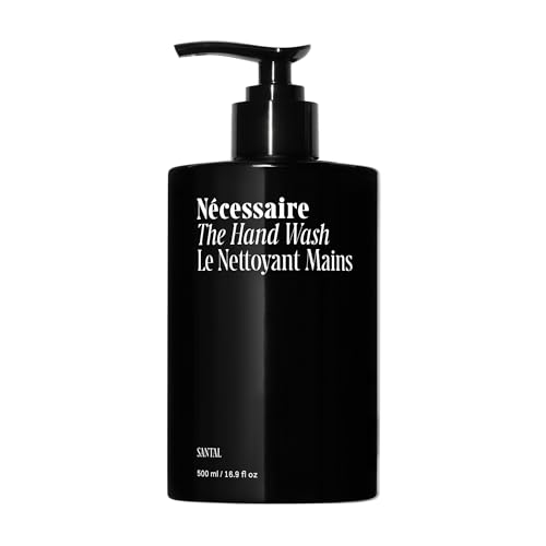 Ncessaire The Hand Wash Santal | Non Toxic Hand Soap with Vitamins Minerals + Omega 6/9 | Warm + Woodsy Sandalwood Scent | Daily Nourishing Liquid Hand Soap For Bathroom + Kitchen