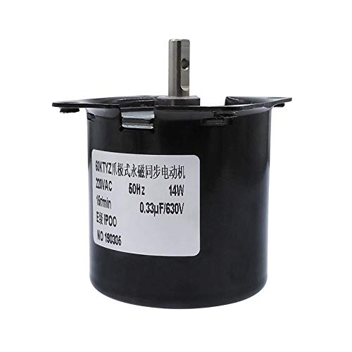 Motore sincrono a magneti permanenti 60KTYZ Motoriduttore AC220V 14W 2.5/5/10/15/20/30/50/60/80/110rpm (Size : 2.5rpm)