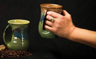 Clay in Motion Handwarmer Mug (Left Hand, Midnight Prairie)