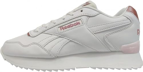 Reebok Glide Ripple Clip, Zapatillas Mujer, White/Possibly Pink F23-R/Porcelain Pink, 38.5 EU
