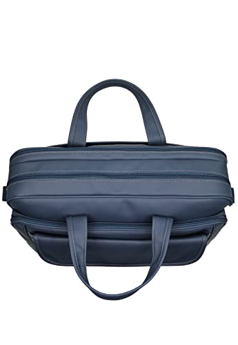 Lenna's Bolsa Pasta Maleta de Mão com Estilo Executivo Masculino Feminino Para Notebook Azul