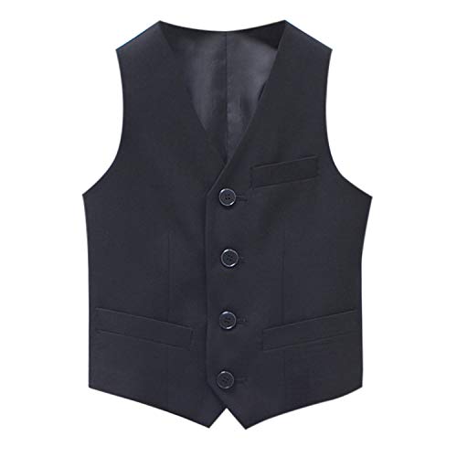 Petalum Baby Jungen Westen Festlich Smoking Weste V Ausschnitt Kinder...