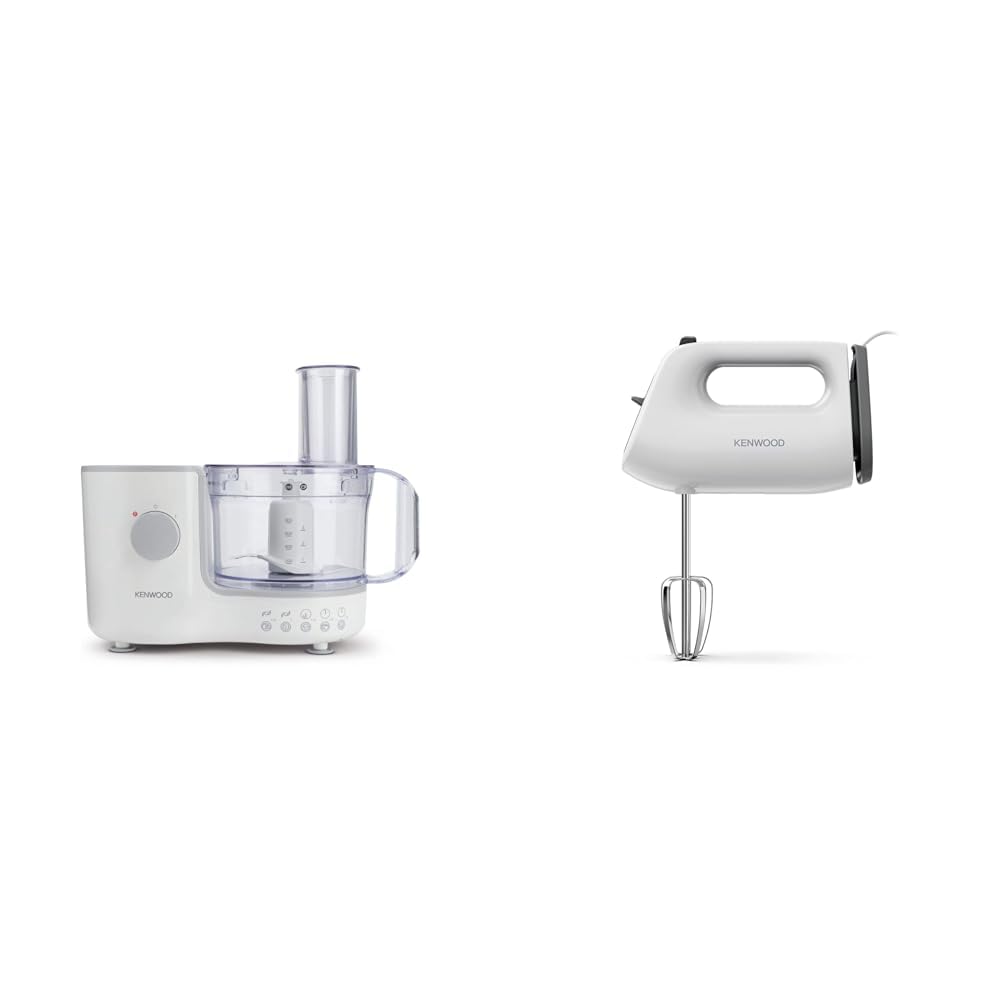 Kenwood Compact Food Processor, 1.4L Bowl, Blender, Emulsifying, Chopping Blade, Shredder Disc 400W, FP120, White - 3