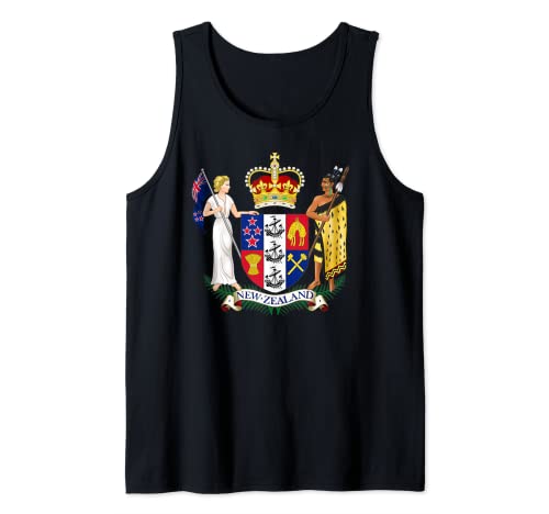 Nueva Zelanda Camiseta Escudo de Armas Tee Bandera Wellington Camiseta sin Mangas
