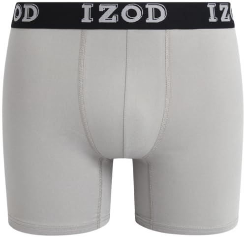 IZOD Mens Boxer Briefs - 3 Pack Soft Stretch Mens Underwear Boxers with Contour Pouch, Athletic Briefs for Men (Sizes: S-XL)4