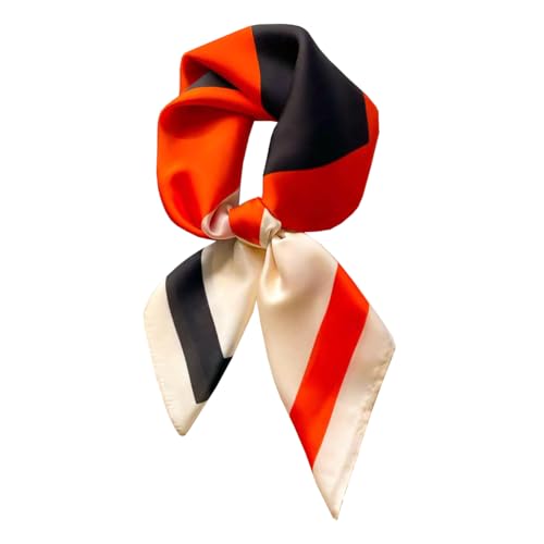 BEILATE Damen Seide Schal Halstuch Seidenschal Seidentuch Scarf Taschentuch Handgelenk Accessoires Stirnband Haarband
