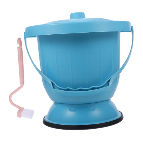 Healeved シー携帯用便器 カバー付きスピトゥーン 耐久性のあるポータブル大人用トイレ 簡易小便器 家 部屋 使用