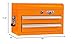 Viper Tool Storage V218MCOR 18-Inch 2-Drawer 18G Steel Mini Storage Chest W/Lid Compartment, Orange