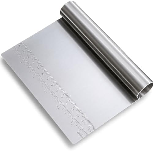 Genérico Espátula Raspador Cortador De Massas E Legumes Inox 15 c...