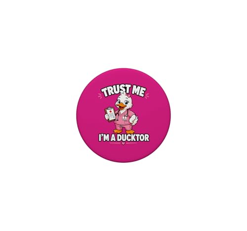 Trust Im A Ducktor Motif Canard PopSockets PopGrip Adhésif – vue 3