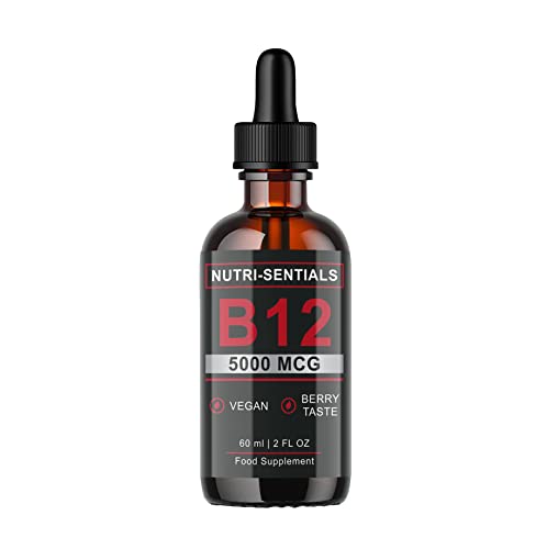 Vitamin B-12 Liquid Drops, 5000 mcg Methylcobalamin, 60ml