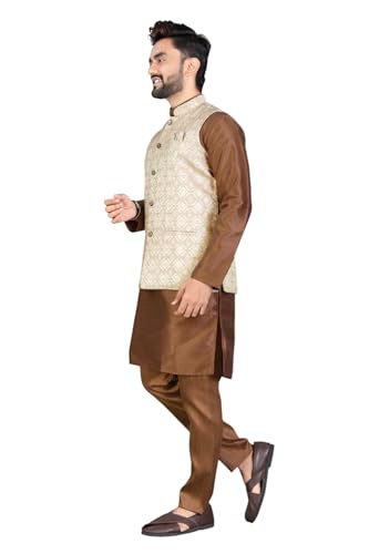 Image of Traditional Men's Kurta Koti Set (3 PCS SET)