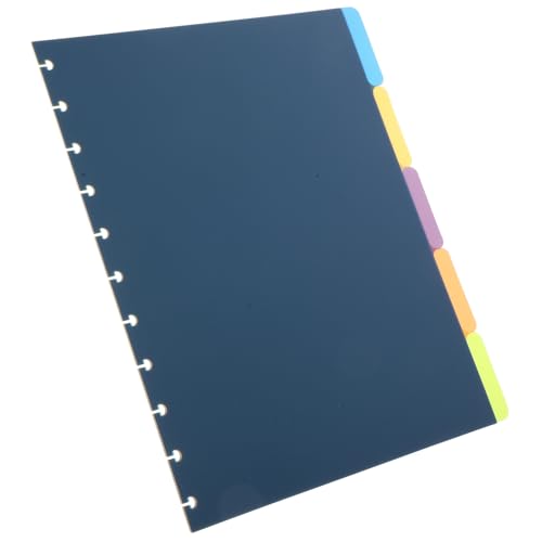 Separadores extraíbles Gatuida de plástico PP mate multicolor con pestañas de 11x8,5 pulgadas