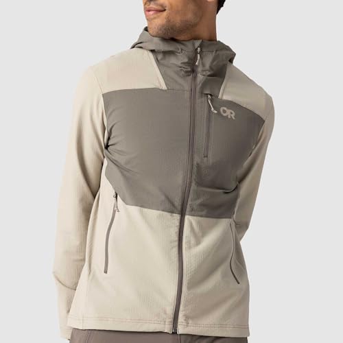 Sweat à capuche softshell homme contre le vent la pluie et l'usure